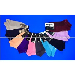 ЦЕНА ЗА 5 ПАР: ЮстаТекс носки женские 2с19 спортивные сетка укороченные Ассорти