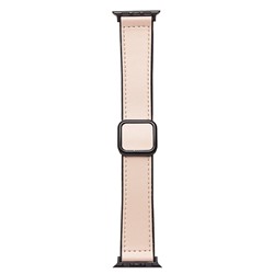 Ремешок - ApW38 Square buckle Apple Watch 42/44/45/49 mm экокожа (apricot)