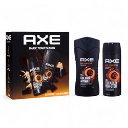 Подарочный набор мужской AXE "Dark temtation": дезодорант, 250 мл + гель для душа, 250 мл