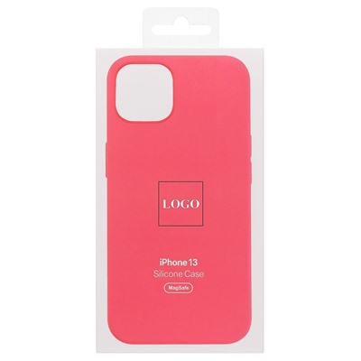 Чехол-накладка ORG Silicone Case SafeMag с анимацией для "Apple iPhone 13" (розовый цитрус)