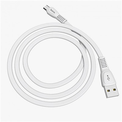 Кабель USB - micro USB Hoco X40 Noah Charging  100см 2,4A  (white)