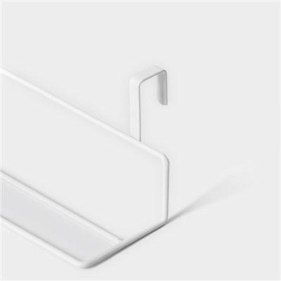 Держатель для полотенец на дверцу Доляна, 24,5×10×10 см, цвет белый