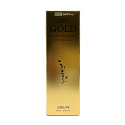 Пенка для лица очищающая с биозолотом 24K Gold Foam Cleansing Heeyul Lebelage, Корея, 100 мл