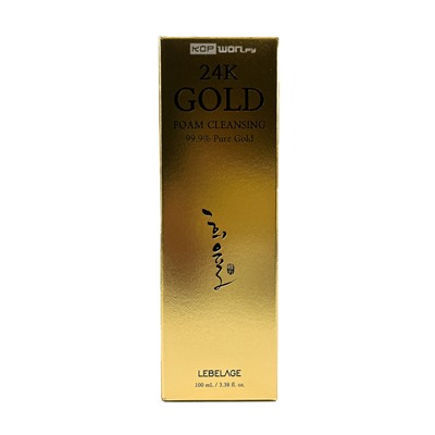 Пенка для лица очищающая с биозолотом 24K Gold Foam Cleansing Heeyul Lebelage, Корея, 100 мл