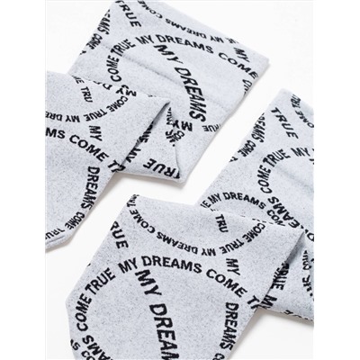 Полиамидные CONTE FANTASY Плотные носки с вывязанным рисунком «My dreams»