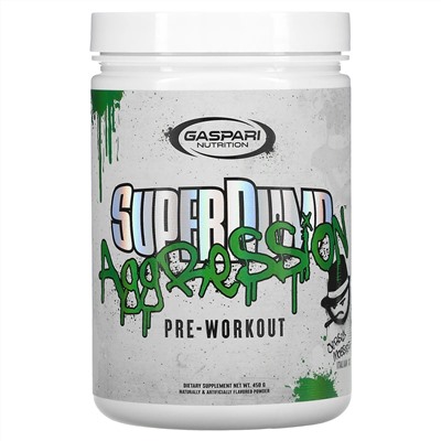 Gaspari Nutrition, SuperPump Aggression Pre-Workout, Jersey Mobster Italian Ice, 450 g