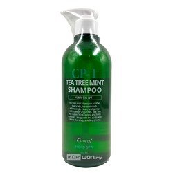 Шампунь успокаивающий Мята Чайное дерево Tea Tree Mint Shampoo Esthetic House, Корея, 500 мл