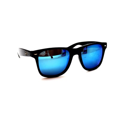 Распродажа солнцезащитные очки R 2140-1 черный глянец голубой