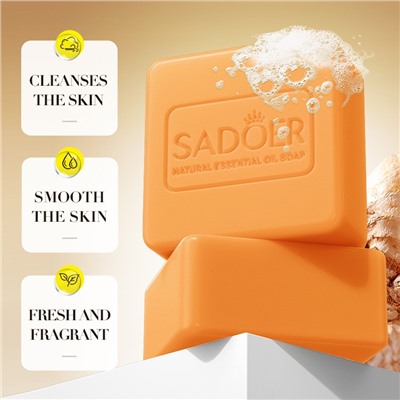 Мыло для лица и тела с экстрактом ИМБИРЯ Sadoer Organic Ginger Fragrant Soap, 100 гр.