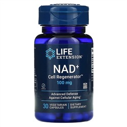Life Extension, регенератор НАД и клеток, 100 мг, 30 вегетарианских капсул