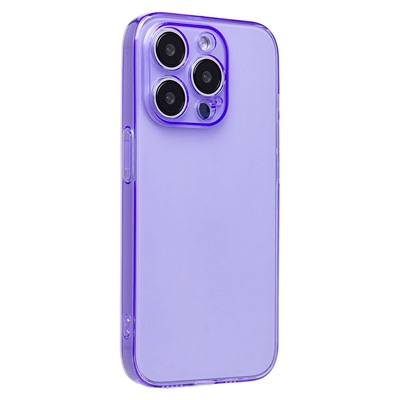 Чехол-накладка - SC344 для "Apple iPhone 15 Pro" (transparent/violet) (232009)