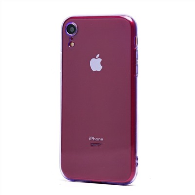 Чехол-накладка - SC344 для "Apple iPhone XR" (transparent/violet) (232069)