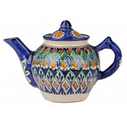 Чайник 1л Риштан керамика синий