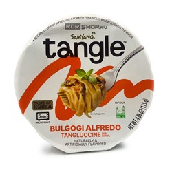 Паста со вкусом говядины в сливочно-сырном соусе Tangle Bulgogi Alfredo Tangluccine Samyang, Корея, 115 г (чашка) Акция