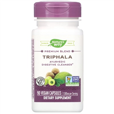 Nature's Way, Premium Blend, Triphala, 90 Vegan Capsules