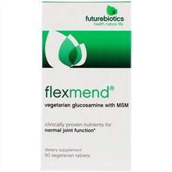 FutureBiotics, FlexMend, вегетарианский глюкозамин с МСМ, 90 вегетарианских таблеток