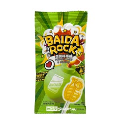 Карамель на палочке взрывная освежающий лимонад Popping Candy + Lollipop Baida Rock, Китай, 12 г