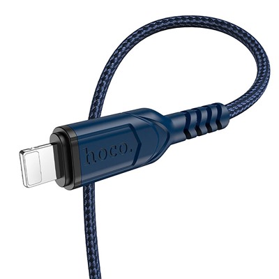 Кабель USB - Apple lightning Hoco X59 Victory PD (повр. уп.)  100см 2,4A  (blue)