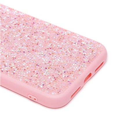 Чехол-накладка - PC071 POSH SHINE для "Apple iPhone 11" россыпь кристаллов (pink) (231576)