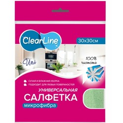 Салфетка микрофибр.30*30 Clear Line