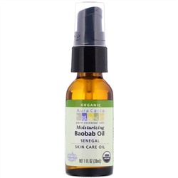 Aura Cacia, Organic Baobab Oil, Skin Care Oil, 1 fl oz (30 ml)