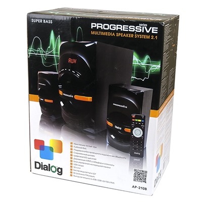 Компьютерная акустика Dialog Progressive AP-210B 2.1 (black)