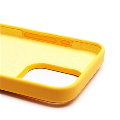 Чехол-накладка ORG Silicone Case SafeMag с анимацией для "Apple iPhone 15 Pro" (sunshine)