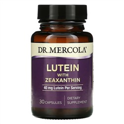 Dr. Mercola, Lutein with Zeaxanthin, 40 mg, 30 Capsules