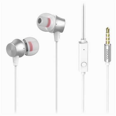 Проводные наушники с микрофоном внутриканальные Hoco M51 Proper sound universal Jack 3,5  (white)