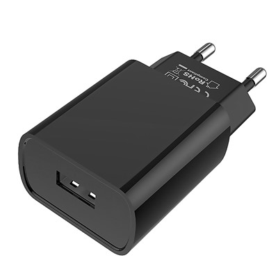 Адаптер Сетевой с кабелем Borofone BA20A Sharp USB 2,1A/10W (USB/Micro USB) (black)