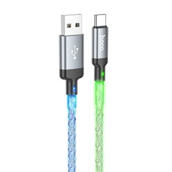 Кабель USB - Type-C Hoco U112  100см 3A  (gray)