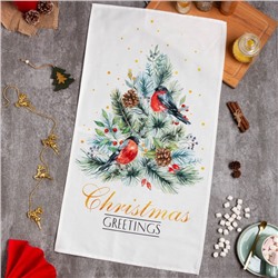 Полотенце Этель "Сhristmas bells" 40x73 см, 100%хл, саржа 190 г/м2