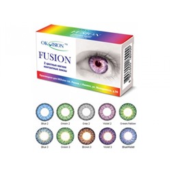 ПОД ЗАКАЗ  OKVision Fusion (2 шт.) цветные, оттеночные 3 мес