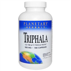 Planetary Herbals, Triphala, 500 мг, 180 капсул