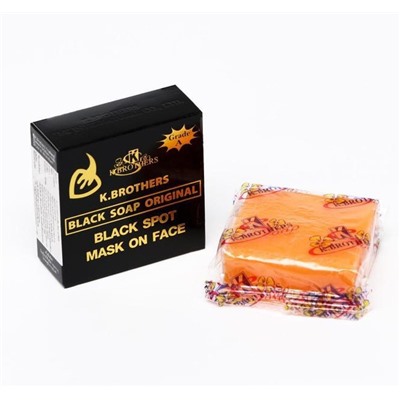 Мыло для лица с экстрактами трав против акне и черных точек K.Brothers Black Soap Original, 50 гр.