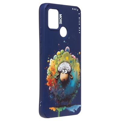 Чехол-накладка - SC335 для "Xiaomi Redmi 9C"  (овечка) (dark blue) (227200)