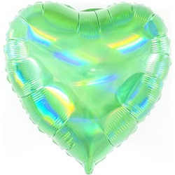 В0381-3 Шар сердце 46см зеленый