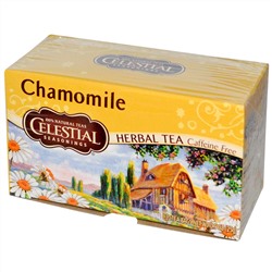 Celestial Seasonings, Травяной чай, без кофеина, ромашка, 20 чайных пакетиков, 0,9 унций (25 г)