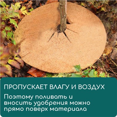 Круг приствольный, d = 0,25 м, из кокосового полотна, Greengo