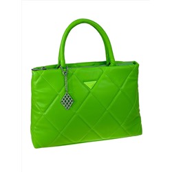 Женская сумка из искусственной кожи цвет ярко зеленый