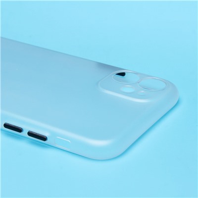 Чехол-накладка - PC091 для "Apple iPhone 11" (matte transparent/white) (232336)