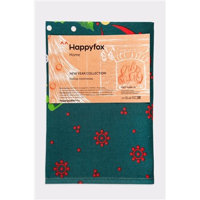 Набор полотенец из рогожки с петельками 3 шт Happy Fox Home