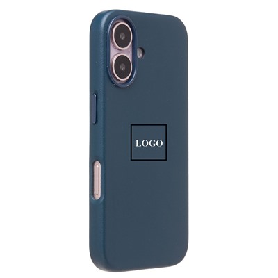 Чехол-накладка ORG SM002 экокожа SafeMag для "Apple iPhone 16" (pacific blue) (234501)