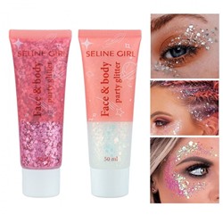 Глиттер гель Seline Girl Face And Body Glitter Party