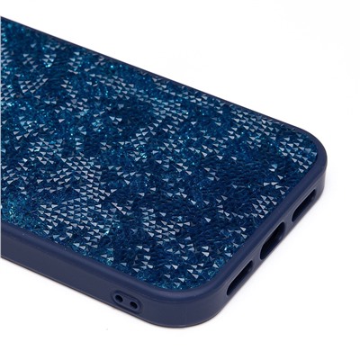 Чехол-накладка - PC071 POSH SHINE для "Apple iPhone 12/12 Pro" россыпь кристаллов (ice blue) (231583)