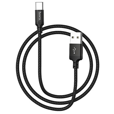 Кабель USB - Type-C Hoco X14 Times Speed (повр. уп)  100см 3A  (black)