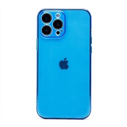 Чехол-накладка - SC344 для "Apple iPhone 13 Pro Max" (transparent/blue) (232035)