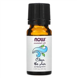 Now Foods, Essential Oils, Clear the Air, очищающая смесь, 10 мл (1/3 жидк. унции)