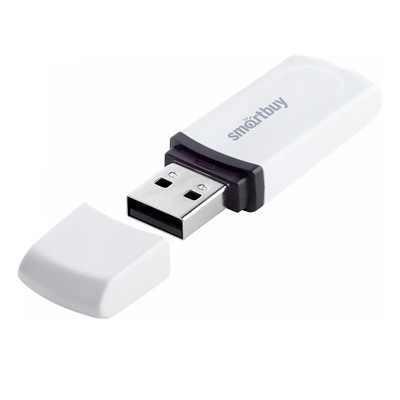 Флэш накопитель USB  8 Гб Smart Buy Paean (white)