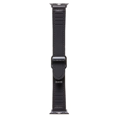 Ремешок - ApW38 Square buckle Apple Watch 38/40/41 mm экокожа (black)